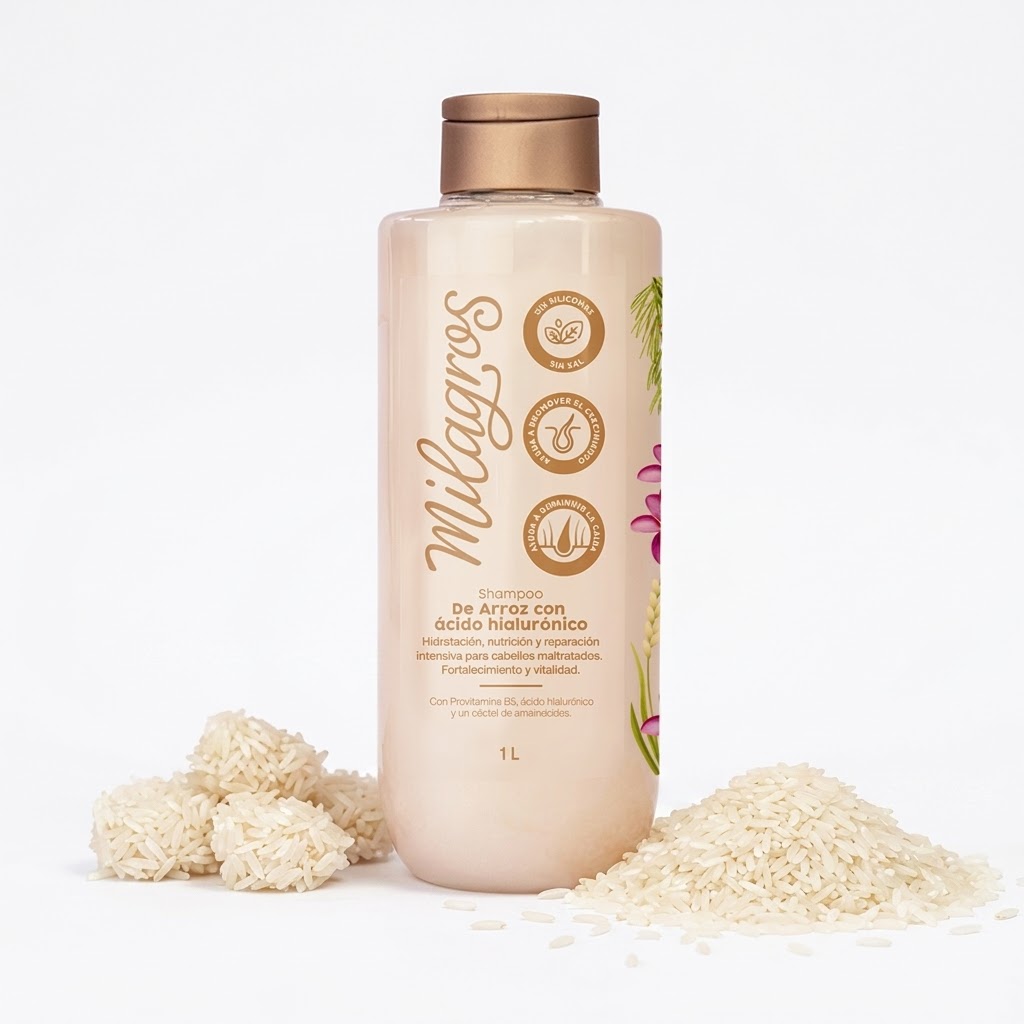 SHAMPOO DE ARROZ MILAGROS - 1000ml - Image 2